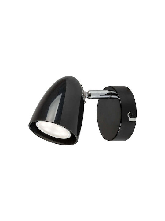 Rabalux Einzel Spot mit Fassung GU10 in Schwarz Farbe