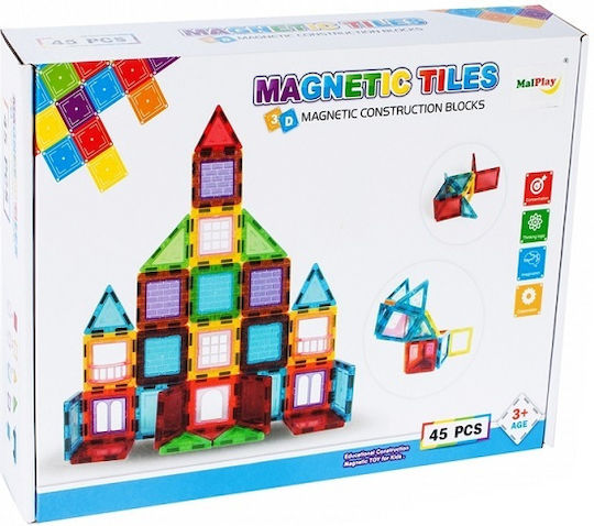 MalPlay Jucărie Magnetică de Construcție pentru Copii de 3+ Ani