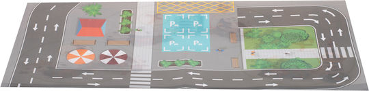 Circuit de Parcare pentru Copii Isp "likesmart City Parking Lot" Lumină Sunete 5 Niveluri 8 Mașini Covoraș Circuit Lift Electric Albastru
