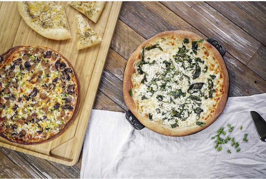 Camp Chef Placă de copt Plăci de copt pentru pizza cu Suprafață din Fontă Cositorit