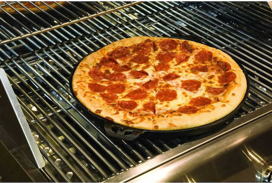 Camp Chef Placă de copt Plăci de copt pentru pizza cu Suprafață din Fontă Cositorit