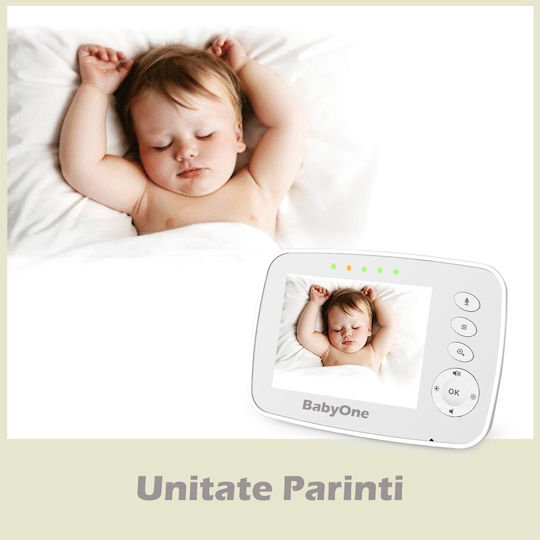 Drahtlose Babyüberwachung mit Kamera & Bildschirm 3.2" , Zwei-Wege-Kommunikation & Schlaflieder