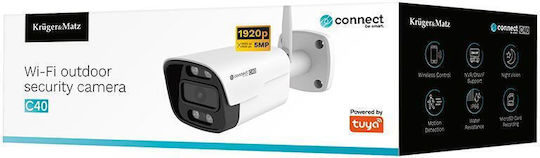 Kruger & Matz Connect C40 IP Cameră de Supraveghere Wi-Fi Full HD+ 3MP Rezistentă la apă cu Comunicare Bidirecțională