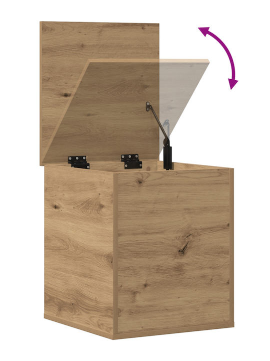 vidaXL Wooden Storage Box with Lid Brown 40x42x46cm 1pcs