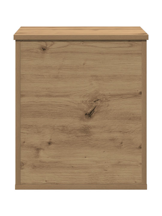 vidaXL Wooden Storage Box with Lid Brown 40x42x46cm 1pcs