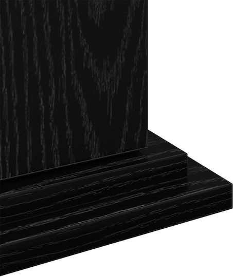 vidaXL Βάση Γλάστρας Ξύλινη Μαύρη 31x30x60εκ.