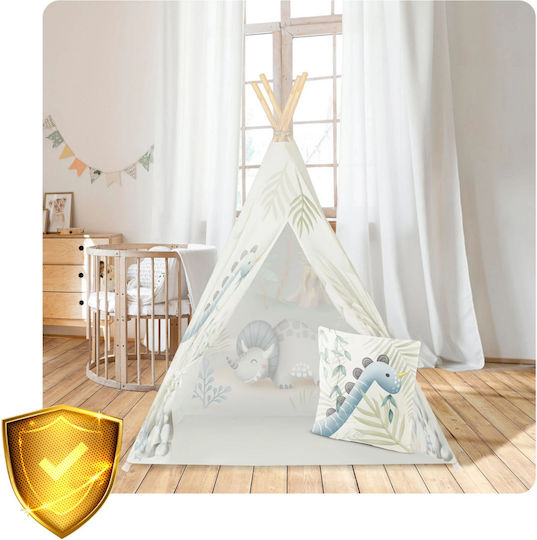 Kids Indian Teepee Play Tent White