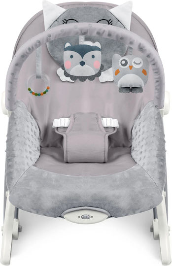 Ηλεκτρικό Relax Μωρού Sleepy Owl με Δόνηση Γκρι για Παιδί έως 18kg