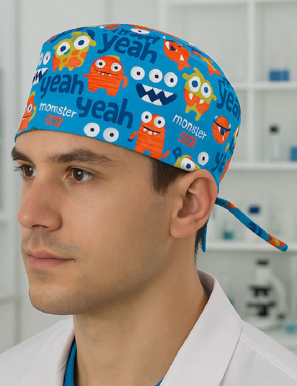 Northcure Unisex Σκουφάκι Χειρουργείου Πολύχρωμο Βαμβακερό