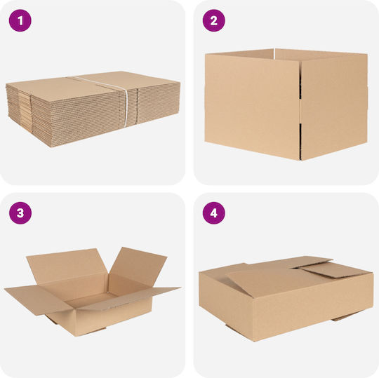 vidaXL Packaging Box W40xD30xH10cm 50pcs