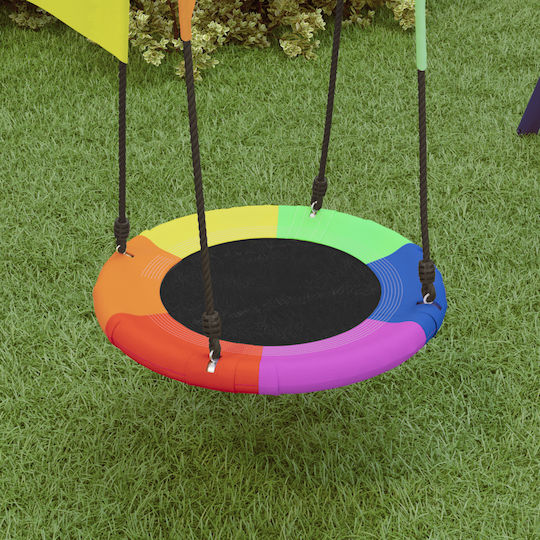 vidaXL Hanging Swing Nest 60x60x60cm Multicolour
