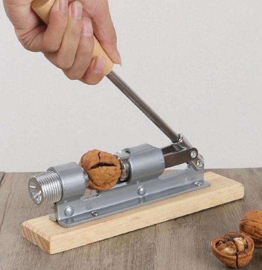 Manual Nutcracker "likesmart Nutcracker" Steel Wood Material Adjustable