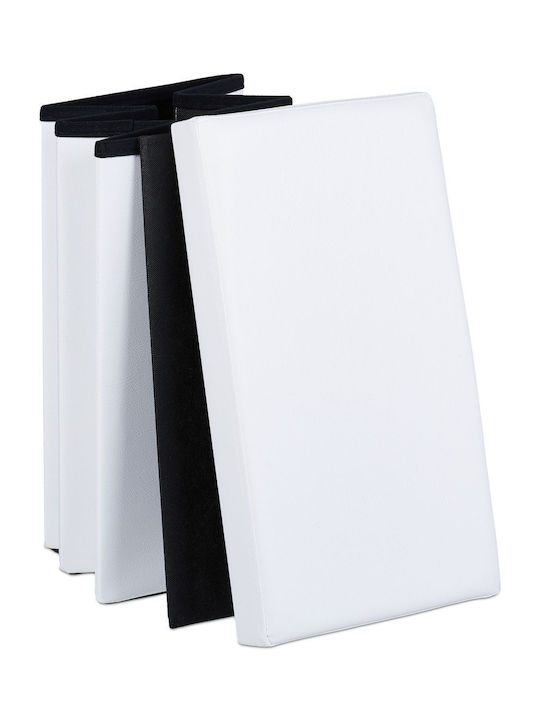 Relaxdays Storage Basket White 49x48.5x27cm 1pcs