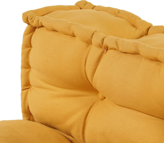 vidaXL Pallet Sofa Yellow 40x60cm