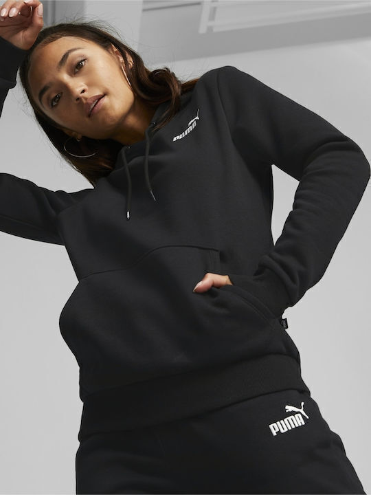 Ess+ Women's Sweatshirt Hooded Black