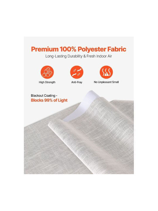 Vevor Roller Blinds Total Blackout Gray W85.8xH98.4cm MBGDBYCW4588U6BC9V0