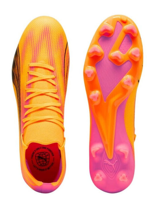 PUMA Ultra Match Ποδοσφαιρικά Παπούτσια με Τάπες FG/AG Πορτοκαλί