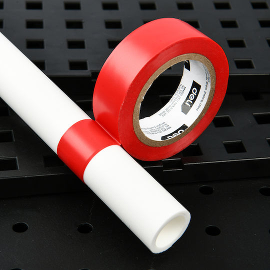 Deli Insulation Tape 18mm x 9.15m Red
