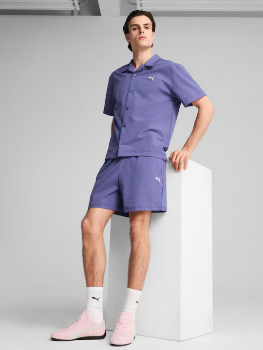 Wardrobe Essentials Αθλητική Ανδρική Βερμούδα Μωβ