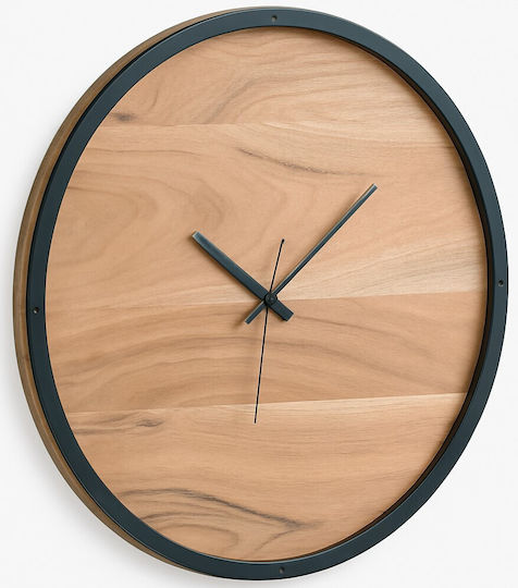 Polihome Adnan Wall Clock Wooden Beige Ø40cm