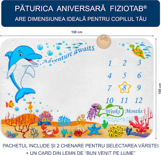 Pătură De Fotografiere Pentru Bebeluş Din Lemn Pentru Băiat