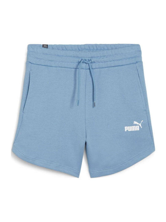 Women's High-waisted Sporty Shorts Light Blue