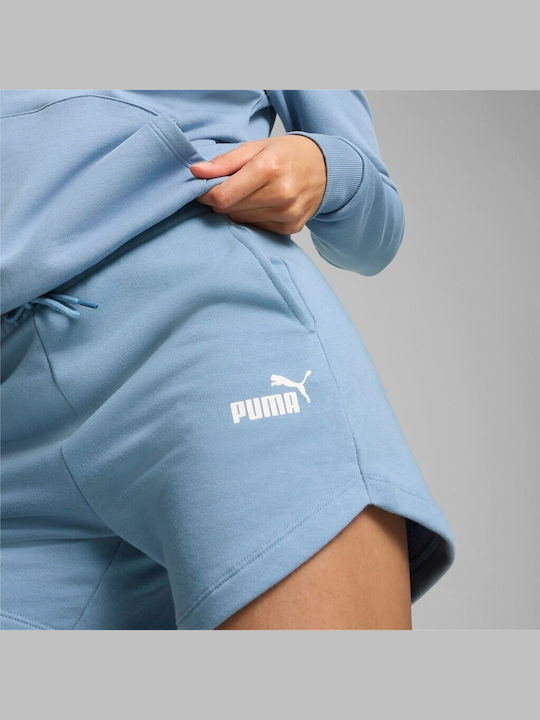 Women's High-waisted Sporty Shorts Light Blue