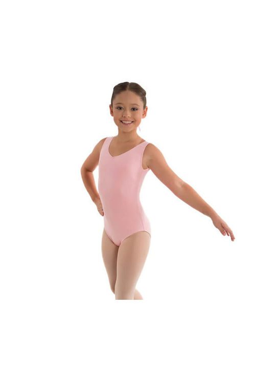 Sleeveless Kids Dance Bodysuit Pink
