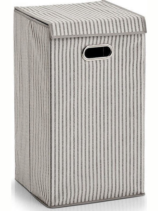 Καλάθι Απλύτων Υφασμάτινο 60lt με Καπάκι 32x32x57cm Μπεζ