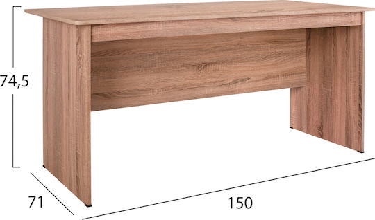 Бюро Sonama Дървено Бежово 150x74x71см