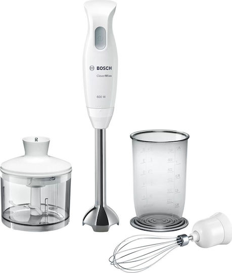 Bosch CleverMixx Ραβδομπλέντερ με Ανοξείδωτη Ράβδο 600W Λευκό