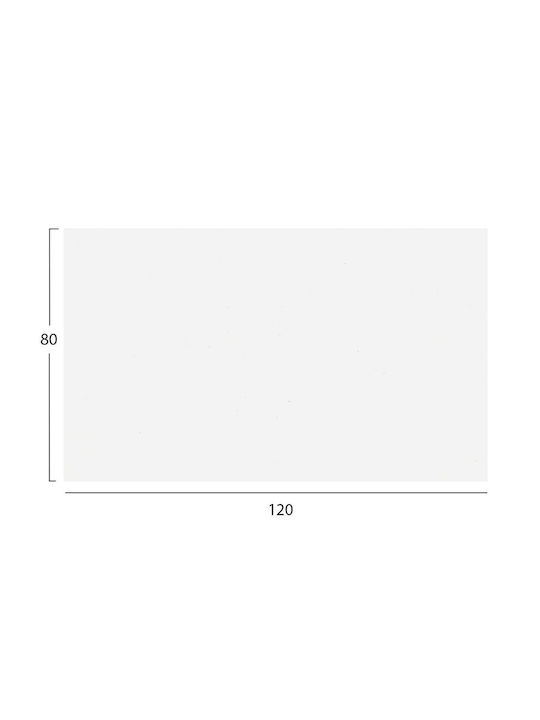 HomeMarkt Rechteckig Tischoberfläche aus Spanplatte WHITE 120x80cm HM5840.22 1Stück