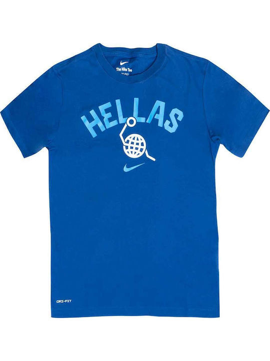 Team Greece Olympics Dri-Fit Athletic T-shirt Blue