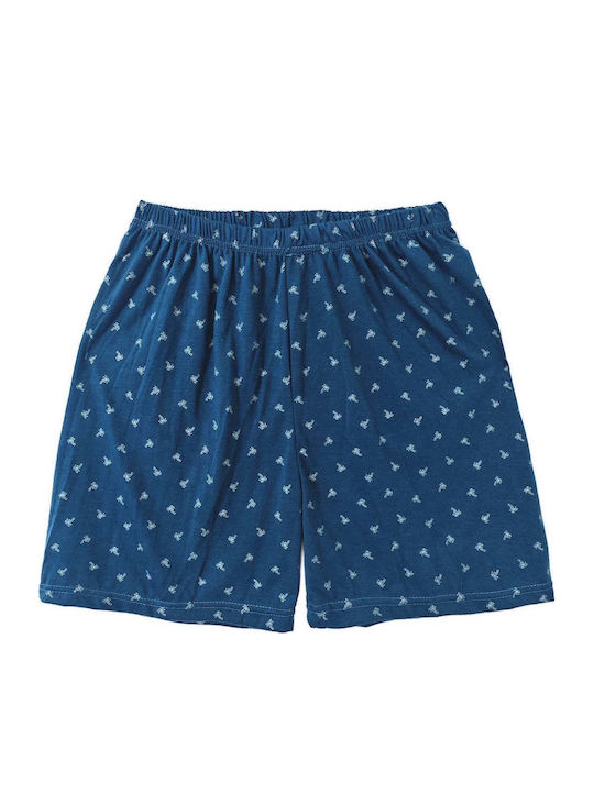 Ustyle Men's Summer Pajamas Set Sky Blue