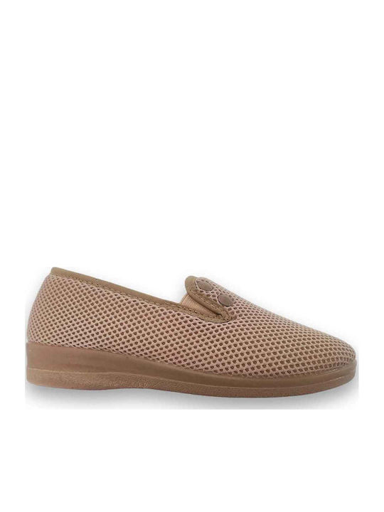 Γυναικεία Slip-On Πάνινα Μπεζ