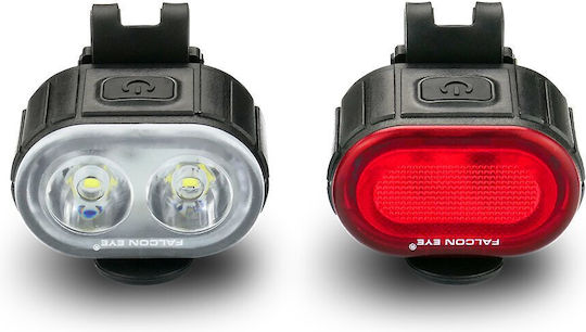 Falcon Rechargeable Bicycle Lights Set