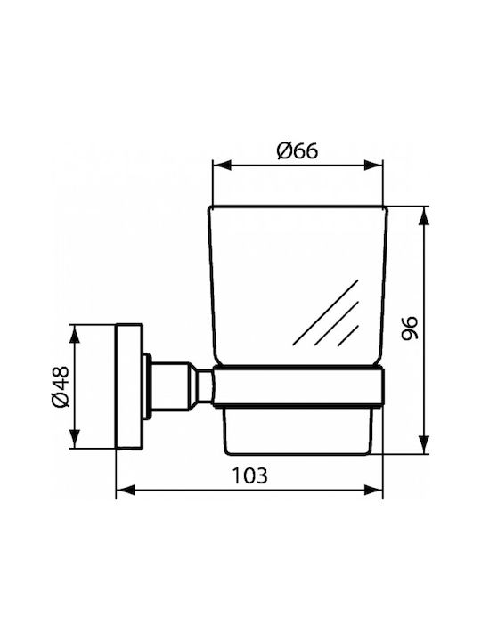 Ideal Standard Ποτηροθήκη Ασημί
