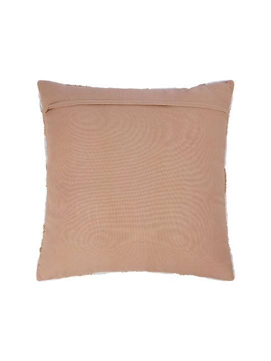 Butlers Checker Style Sofa Cushion Made of Velvet Brown 50x50cm