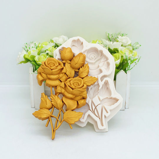 Matriță Silicon Buchet Flori 15.2x10.8x1.6cm