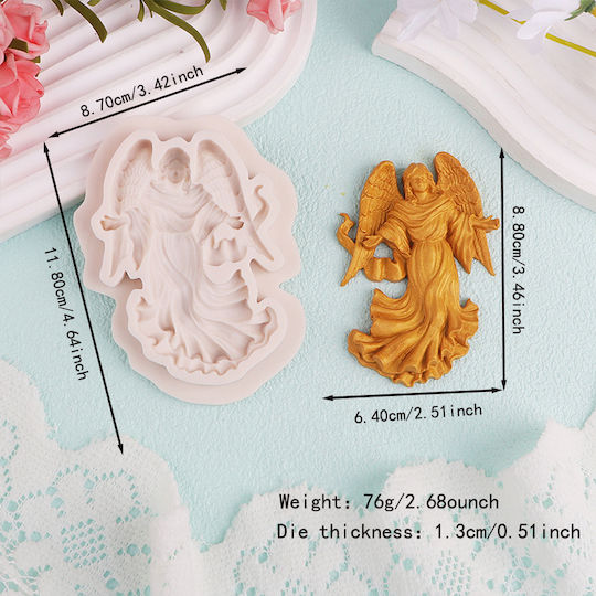 Silicone Mold Angel 11.8x9x1.4cm
