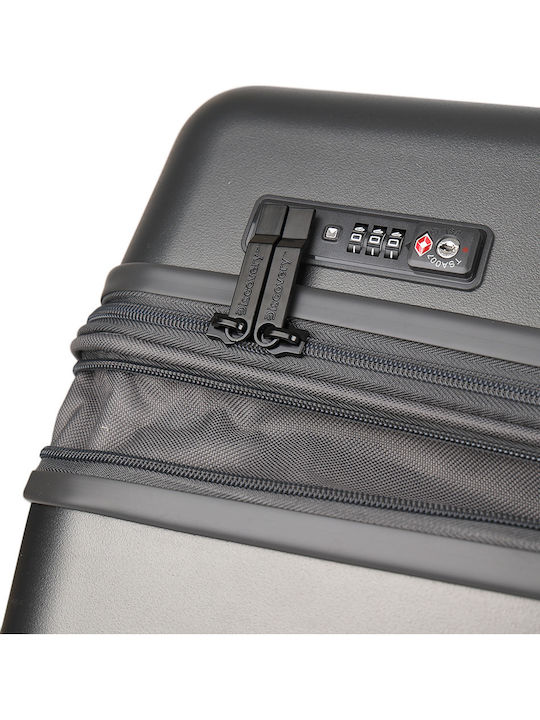 Discovery Medium Travel Suitcase Hard Charcoal with 4 Wheels