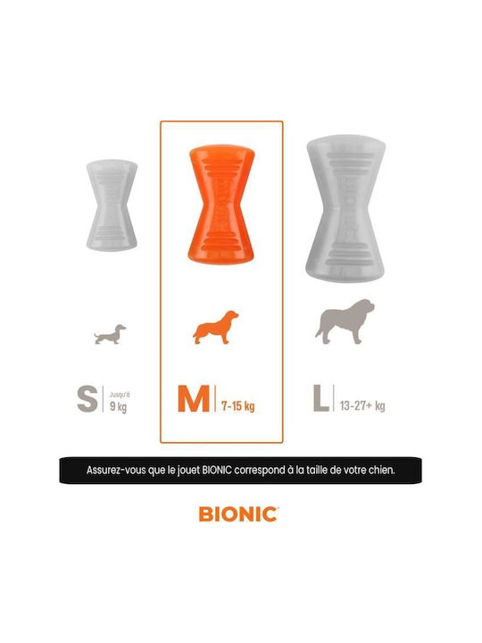 Dog Toy Bionic Bone Medium Size 12 Cm Ultra-resistant Rubber Lead Bpa