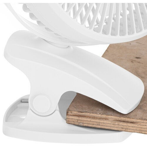 Rechargeable Clip-on Desk Fan 15.5 Cm 360° Rotation Quiet Usb-c