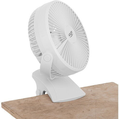 Rechargeable Clip-on Desk Fan 15.5 Cm 360° Rotation Quiet Usb-c