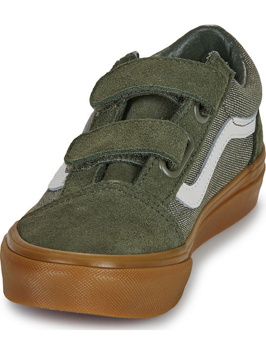 Old Skool Old Skool V Kids Sneakers with Scratch Khaki
