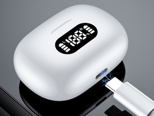 Verk Group 06355_B In-Ear Bluetooth-Freisprecheinrichtung Kopfhörer mit Ladeetui Weiß