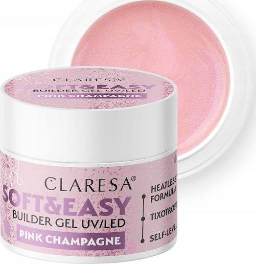 Claresa Soft&easy Builder Gel Für Nägel Rosa 12gr