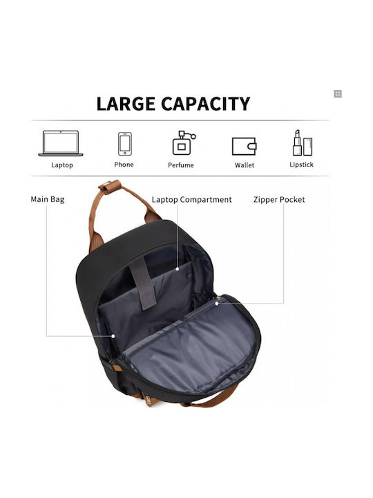 Miss Lulu Backpack Μαύρο