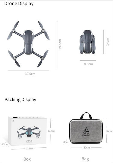 Pihot P60 Drone με Κάμερα