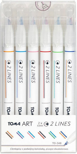 Toma Design Marker Black, Blue, Red, Green, Purple, Orange
